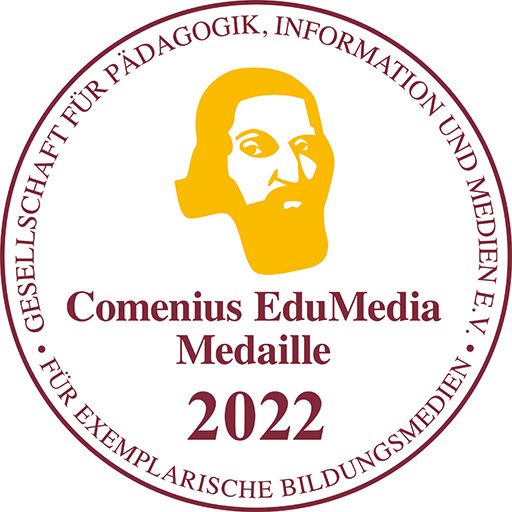 Comenius EduMedia Medaille 2022 für herausragende Bildungsmedien in der Kategorie: Spielbasierte digitale Bildungsmedien (CKP)