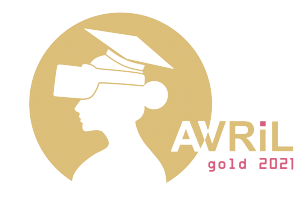 Das Bild zeigt die Goldmedaille des AVRiL Awards 2021.